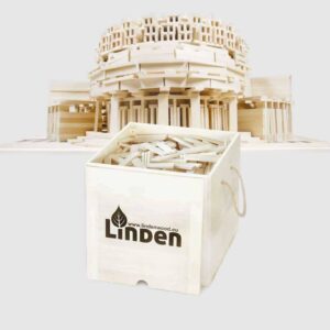Klocki drewniane Linden 1000 szt. w skrzyni + katalog z instrukcjami